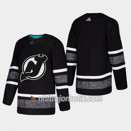 Män Ishockey New Jersey Devils tröja Blank Svart 2019 All-Star Adidas Authentic